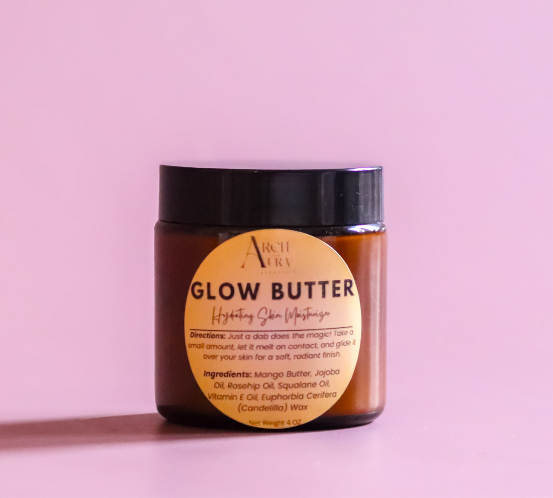 Glow Butter whipped body butter for dry winter skin