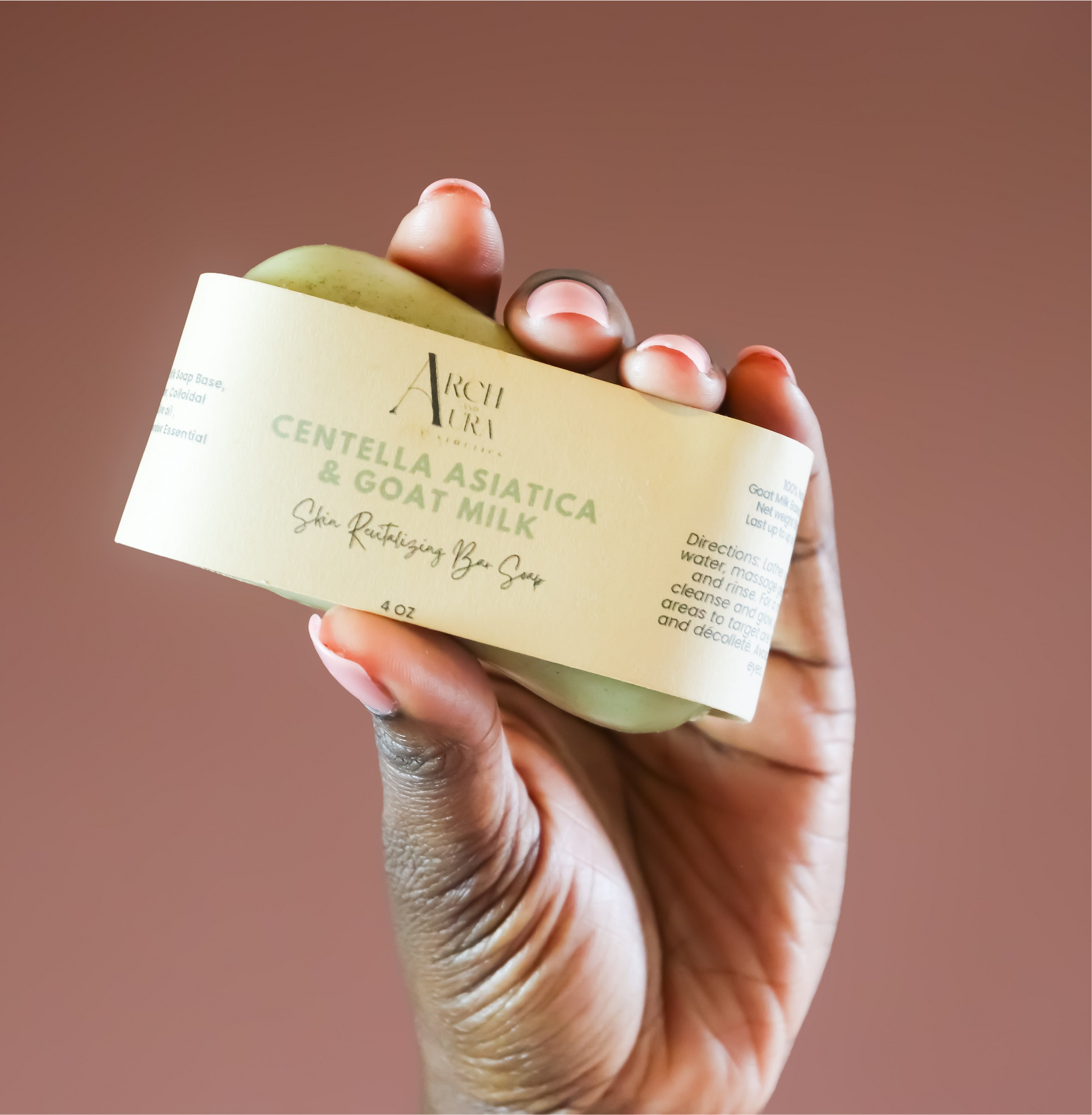 Organic Goat Milk & Centella Asiatica Soap – Nourishing Bar for Gentle – Arch and Aura Aesthetics