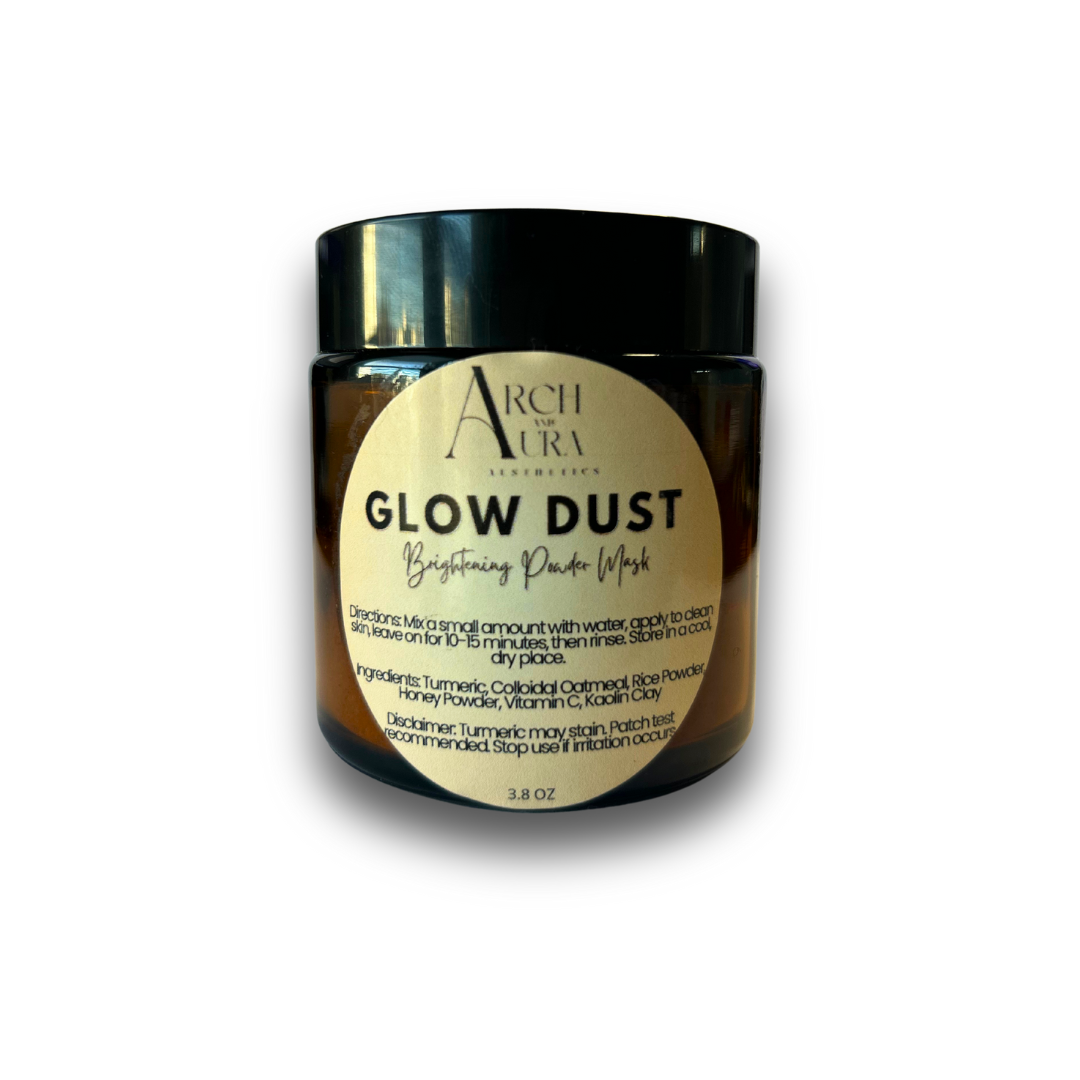 Turmeric and Honey Glow Dust Powder Mask - Natural Powder Mask for Soft, Cleansed, Refreshed Skin - Colloidal Oats, Vitamin C - 4 oz Jar